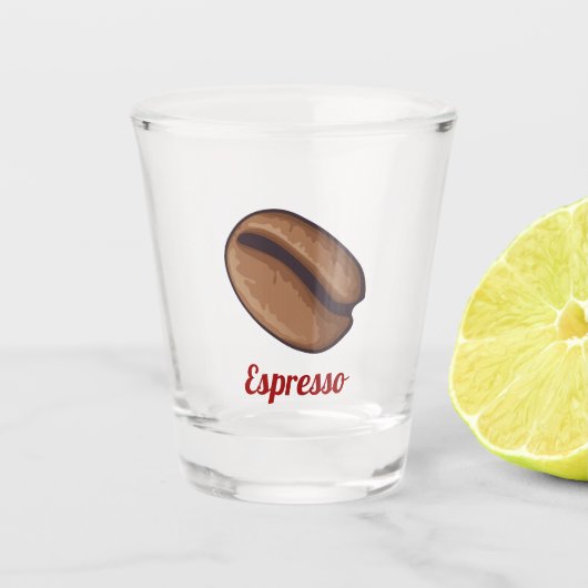 コーヒー豆アイコン ショットグラス (正面)