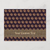 コーヒー豆アイコン ポストカード (正面)