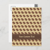 コーヒー豆アイコン ポストカード (正面/裏面)