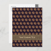 コーヒー豆アイコン ポストカード (正面/裏面)