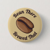 コーヒー豆アイコン 缶バッジ (正面)