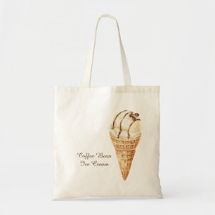 コーヒー豆アイスクリームコーン トートバッグ