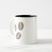コーヒー豆アート ツートーンマグカップ (正面左)