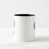 コーヒー豆アート ツートーンマグカップ (中央)