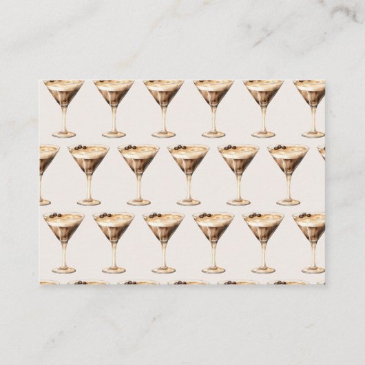 コーヒー豆エスプレッソ・マルティーニのシャワーの数 エンクロージャーカード (裏面)