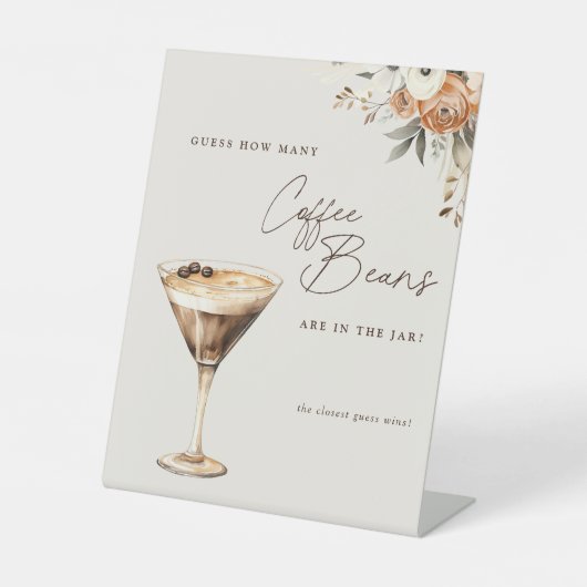 コーヒー豆エスプレッソ・マルティーニのシャワーの数 台座サイン (正面)