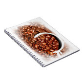 コーヒー豆エリートモダンデザイン食堂クール ノートブック (右側)