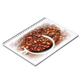 コーヒー豆エリートモダンデザイン食堂クール ノートブック (左側)