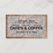 コーヒー豆カップ |パンチカード 名刺 (裏面)