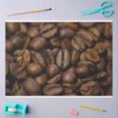 コーヒー豆キッチン20x30デコップバックグラウンド 薄葉紙 (クラフト)