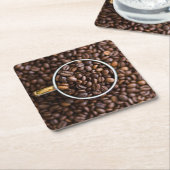 コーヒー豆コースター スクエアペーパーコースター (アングル)