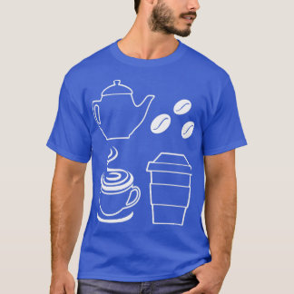 コーヒー豆コーヒー要素コーヒー愛好家グラフィック Tシャツ