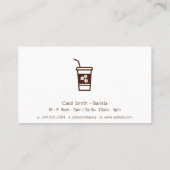 コーヒー豆コーヒー飲料 名刺 (裏面)