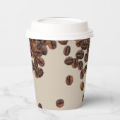 コーヒー豆コーヒー 紙コップ (左)