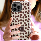 コーヒー豆スワールパターンモノグラム Case-Mate iPhoneケース