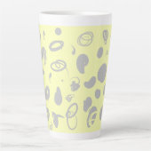 コーヒー豆デザイン カフェラテマグ (正面)