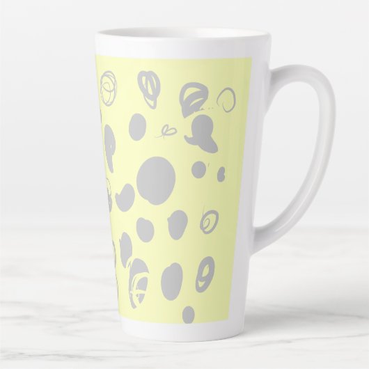 コーヒー豆デザイン カフェラテマグ (右)