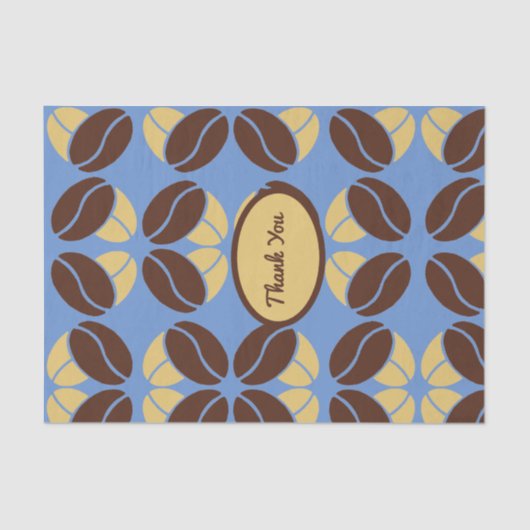 コーヒー豆デライトティッシュペーパーラッパーパック 薄葉紙 (正面)