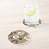 コーヒー豆ドーナツスイーツバリスタ コースター (側面)