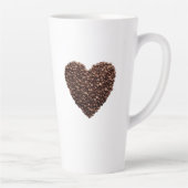 コーヒー豆ハートラテマグカップ カフェラテマグ (右)