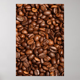 コーヒー豆バックグラウンド ポスター