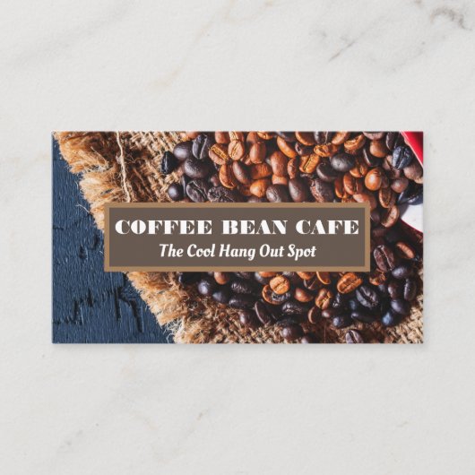 コーヒー豆バッグ 名刺 (正面)
