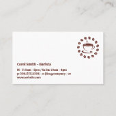 コーヒー豆バッグ 名刺 (裏面)