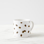 コーヒー豆パターン エスプレッソカップ (正面右)