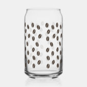 コーヒー豆パターン ガラス缶 (右)