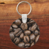 コーヒー豆パターン キーホルダー (正面)