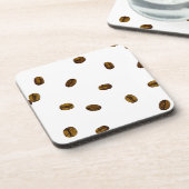 コーヒー豆パターン コースター (左側)
