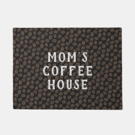 コーヒー豆パターン | コーヒーハウスパーソナライズされた ドアマット
