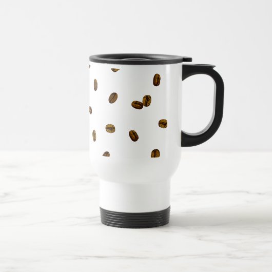 コーヒー豆パターン トラベルマグ (右)