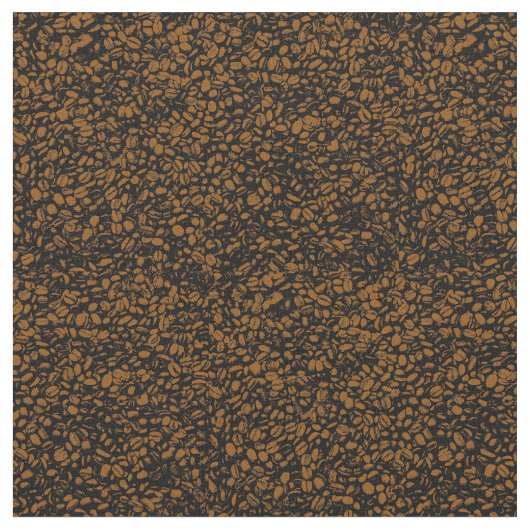 コーヒー豆パターン ファブリック (クローズアップ)