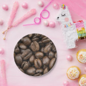 コーヒー豆パターン ペーパープレート (パーティー)