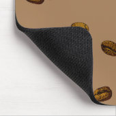 コーヒー豆パターン マウスパッド (コーナー)