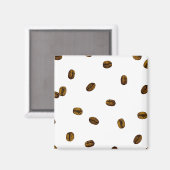 コーヒー豆パターン マグネット (正面/裏面)