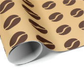 コーヒー豆パターン ラッピングペーパー (ロールコーナー)
