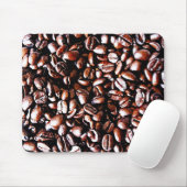 コーヒー豆パターン-暗いロースト マウスパッド (マウス)