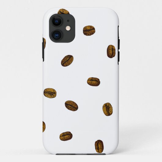 コーヒー豆パターン Case-Mate iPhoneケース (裏面)