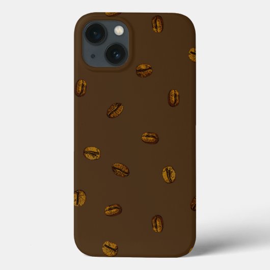 コーヒー豆パターン Case-Mate iPhoneケース (裏面)