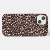コーヒー豆パターン iPhoneケース (裏面横)