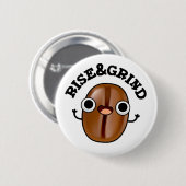 コーヒー豆パンおもしろいを盛り粉にする 缶バッジ (正面&裏面)