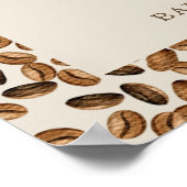 コーヒー豆フローラ赤ちゃんシャワーへようこそ ポスター (角)