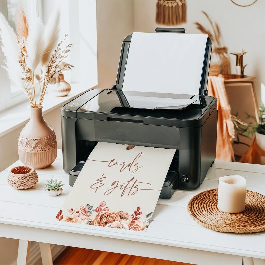 コーヒー豆ブライダルシャワーカード&ギフトサイン ポスター