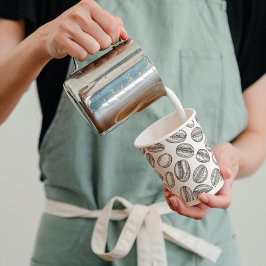 コーヒー豆ブラック&ホワイトコーヒーショップ事業 紙コップ