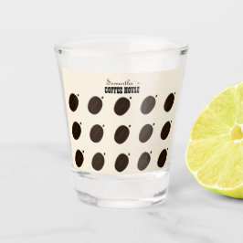 コーヒー豆ブランドのビジネスプロフェッショナル ショットグラス