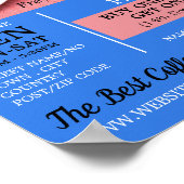 コーヒー豆マグカップ、バリスタ、カフェ、コーヒーハウス広告 ポスター (角)