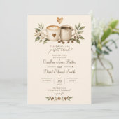 コーヒー豆マグハートパーフェクトブレンド結婚式 招待状 (スタンド正面)