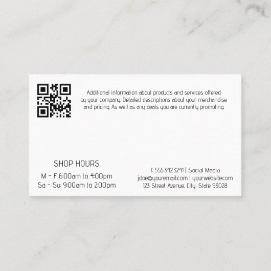 コーヒー豆マグロゴ | Barista 名刺 (裏面)